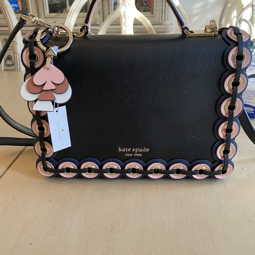 Kate spade crossbody grommet bag w  charm - Picture 5 of 6